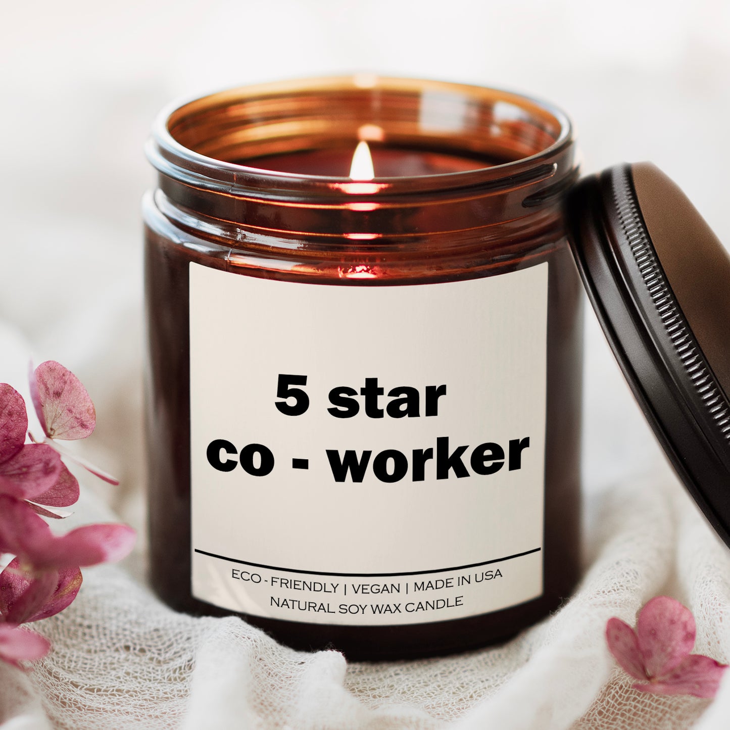 5 star coworker Candle